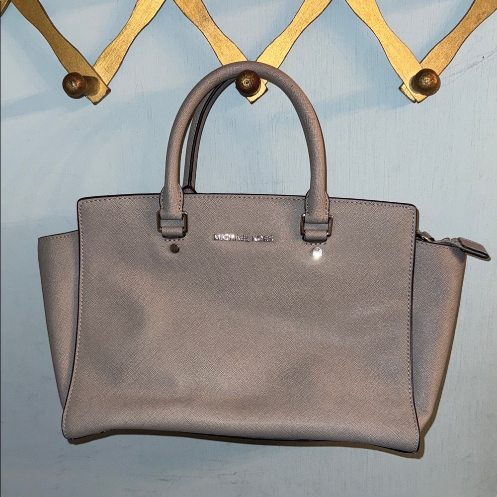 Michael Kors Pearl Gray Satchel Bag